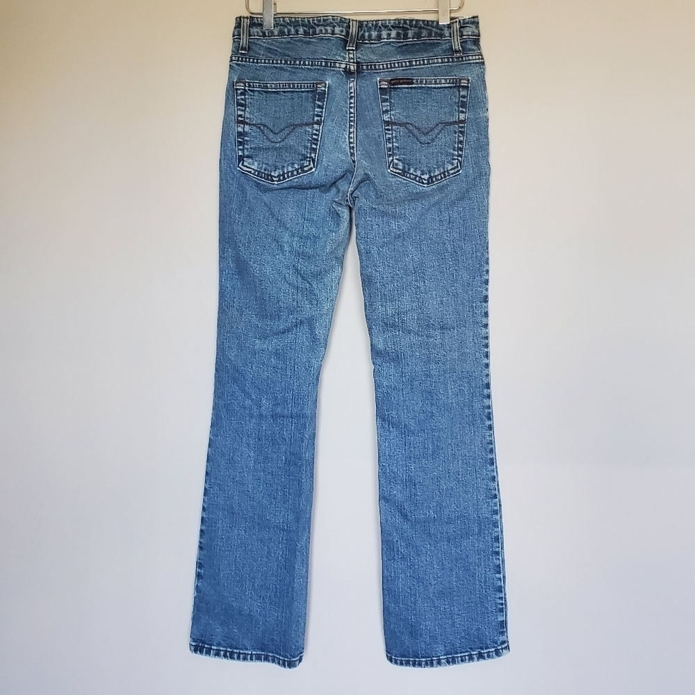 Vintage Harley Davidson Flared Bootcut Denim Jeans Women's Size 8